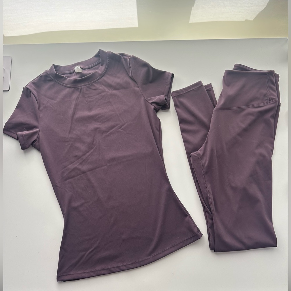 Two Piece Purple Activewear Set